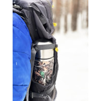 Термос Арктика 0.5 л, текстильная вставка, с узким горлом, хаки 108-500-Х