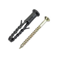 Дюбель-гвоздь VIPКрепеж потайной бортик 6х40 20 шт 20810 VIP