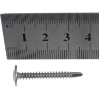 Саморез с прессшайбой VIPКрепеж сверло 4,2х32 10 шт 10510 VIP