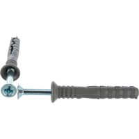 Дюбель-гвоздь Качественный Крепеж потайной бортик 6х40 40 шт 0200615 КЧ