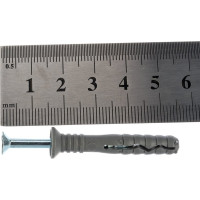 Дюбель-гвоздь Качественный Крепеж потайной бортик 6х40 40 шт 0200615 КЧ