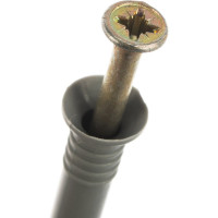 Дюбель-гвоздь Качественный Крепеж потайной бортик 8х80 80 шт 1000623 КЧ