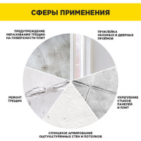 Самоклеящаяся серпянка AVIORA 50 мм, 50 м 302-107