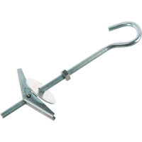 Анкер складной пружинный с крюком М4, 1 шт, пакет Zitar 103898