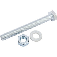 Болт с шестигранной головкой Tech-Krep/Zitar DIN 933, оцинкованный, М10х90 + гайка + шайба, 2 шт., пакет 114058