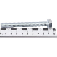 Болт с шестигранной головкой Tech-Krep/Zitar DIN 933, оцинкованный, М10х90 + гайка + шайба, 2 шт., пакет 114058