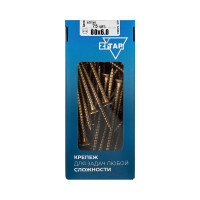 Универсальные саморезы 80x6,0 мм 75 шт желтые коробка с окном Zitar 102273