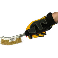 Щетка омедненная 17230001 с пластиковой ручкой АТАКА 22402