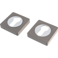 Накладка на цилиндр к ручкам BK AL 02 (матовый чёрный никель) PUERTO ET AL 02 MBN