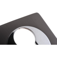 Накладка на цилиндр к ручкам BK AL 02 (матовый чёрный никель) PUERTO ET AL 02 MBN