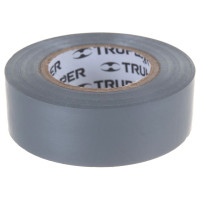 Изолента Truper акрил, 9 м, ширина 19 мм, серая M-22G 13516