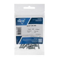 Винт DIN965 с потайной головкой оцинкованный М5x20 15 шт Zitar 102994