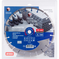 Круг алмазный сегментный 1A1RSS Master Line (350х25.4 мм) по железобетону Diam 000503