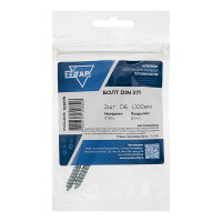 Болт DIN 571 сантехнический оцинкованный 6x100, 2 шт, пакет Zitar 103878