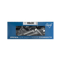 Болт DIN933 с шестигранной головкой оцинкованный М8x30 мм, 30 шт, коробка с окном Tech-Kr Zitar 105209