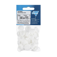 Декоративная заглушка 14 мм, белая, 30 шт, пакет Zitar 108885