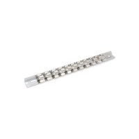 Планка для головок металлическая Дело Техники 1/2", 11 посадочных мест 976211