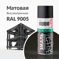 Универсальная черная матовая эмаль KUDO 0.52 л KU-1102