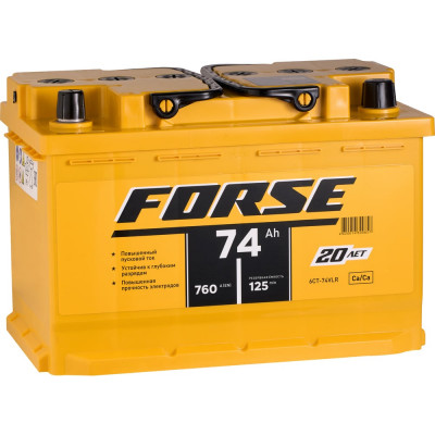 Аккумуляторная батарея FORSE 6ст-74 VLR 0 760A 574112050