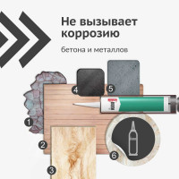 Нейтральный санитарный герметик KUDO белый 280 мл KSK-131