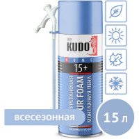 Полиуретановая монтажная бытовая всесезонная пена KUDO HOME 15+ 520 мл KUPH05U15+