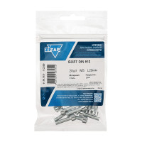 Болт с цилиндрической головкой и внутренним шестигранником DIN912 5x20 мм, 20 шт в пакете Zitar 112269