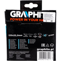 Диск алмазный ультра тонкий 125х22.2 мм turbo GRAPHITE 57H621