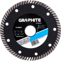 Диск алмазный ультра тонкий 125х22.2 мм turbo GRAPHITE 57H621