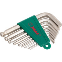 Набор Г-образных шестигранников Hans 1.5-10мм, 9шт. 16764-9M