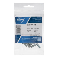 Винт DIN965 с потайной головкой оцинк. М6x16 12 шт - пакет Zitar 126595