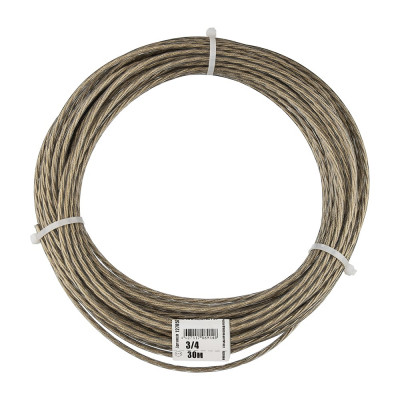 Трос в оплётке PVC 3/4 упак. 30м- накл. Zitar 127857