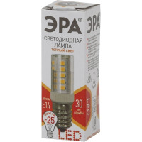 Светодиодная лампа ЭРА LED T25-3,5W-CORN-827-E14, капсула, теплый Б0028744