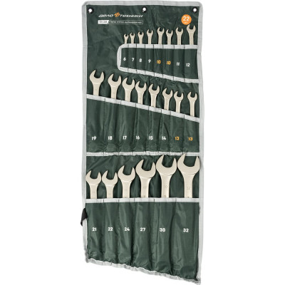 Набор ключей Дело Техники комбинированных 22 штуки, планшет тетрон. 511220