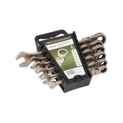 Набор ключей Дело Техники комбинированных трещоточных шарнирных 6 шт., холдер 515460