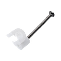 Скоба для кабеля, круглая А 4мм, 50шт - пакет Tech-Krep/Zitar 103645