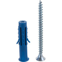 Саморез ШУц Tech-Krep/Zitar 5,0х60 потайная головка + дюбель 8х40 20 шт - пакет 112564