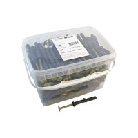 Дюбель-гвоздь Качественный КРЕПЕЖ 8х60 мм потайной бортик 180 шт 2000621 КЧ