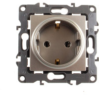 Розетка ЭРА 12-2101-04 2P+E Schuko, 16АХ-250В, шампань Б0014678