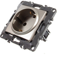 Розетка ЭРА 12-2101-04 2P+E Schuko, 16АХ-250В, шампань Б0014678