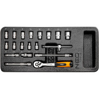 Набор сменных головок 1/4, 19 шт. NEO Tools 84-237