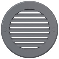 Решетка вентиляционная РКН фланец D100 D136 ASA Gray STREETLINE ERA 10РКН сер