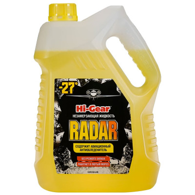 Незамерзающая жидкость зимняя Hi-Gear RADAR -27С, 4л HG5688