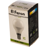 Светодиодная лампа FERON 9W 230V E14 4000K, LB-550 25802