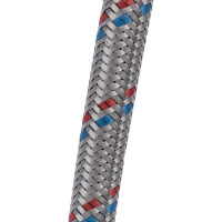 Подводка гибкая для воды ELKA с оплеткой из нержавеющей стали 1/2" х 30 см в/н ИС.100922