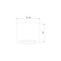 Накладной светильник Elektrostandard 1070 GX53 WH белый a035973