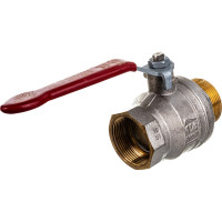 Шаровой кран RuB, 1 1/2" DN40 PN40, ВР-НР, серия MILANO (S.90), ручка S90H20