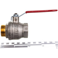 Шаровой кран RuB, 1 1/2" DN40 PN40, ВР-НР, серия MILANO (S.90), ручка S90H20