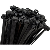 Нейлоновые стяжки FORTISFLEX КСЗ 8х300 черные 74113