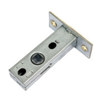 Межкомнатная защелка Ренц с полиамидным язычком, латунь блестящая INL 5-45 plastic B