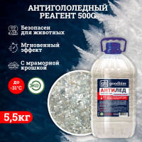 Противогололедный реагент Goodhim до -31℃ с мраморной крошкой 500 G - 5,5кг Гранулы 39728
